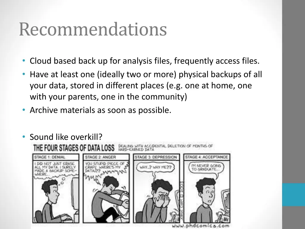 recommendations