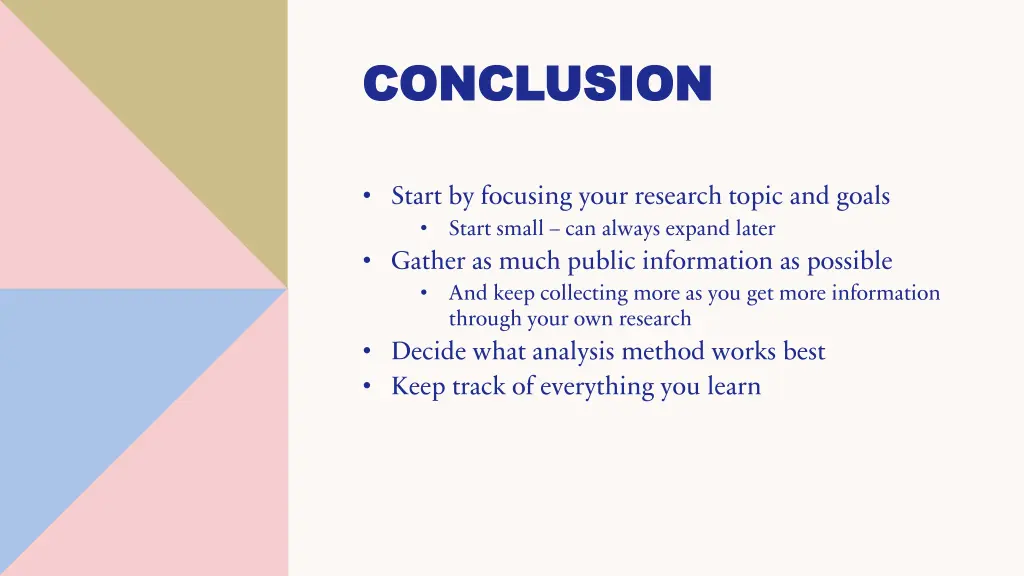 conclusion conclusion