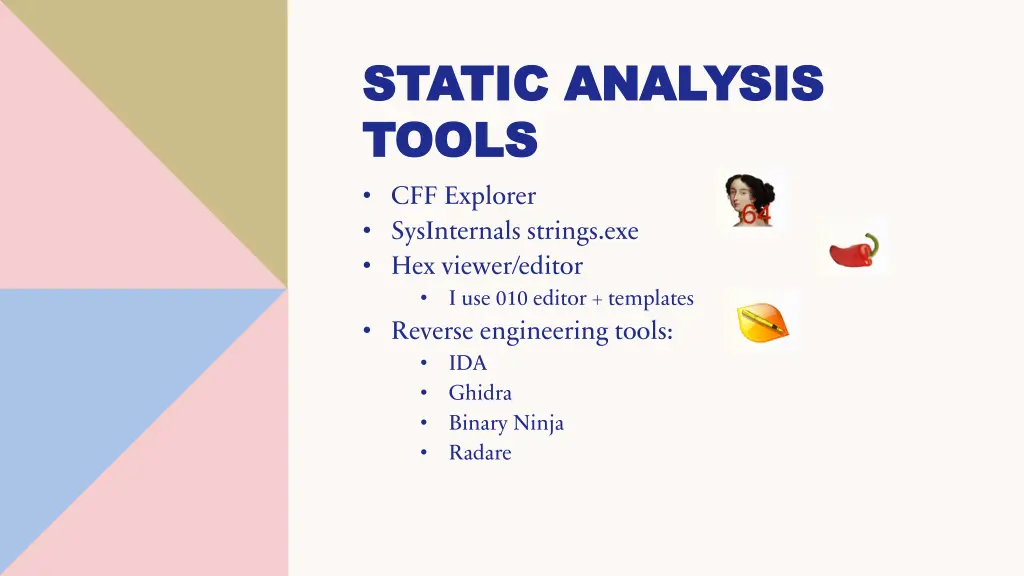 static analysis static analysis tools tools