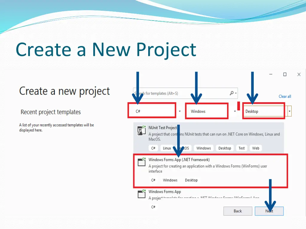 create a new project 3