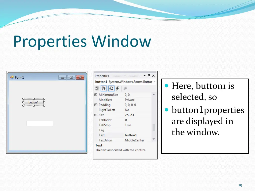 properties window 2