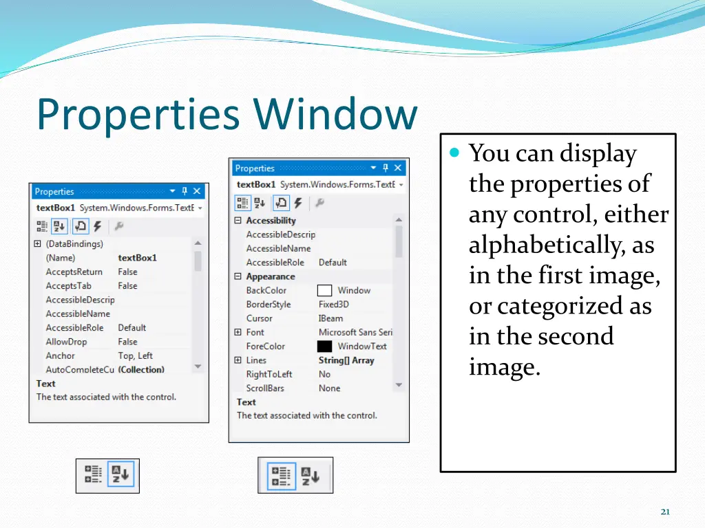 properties window 4