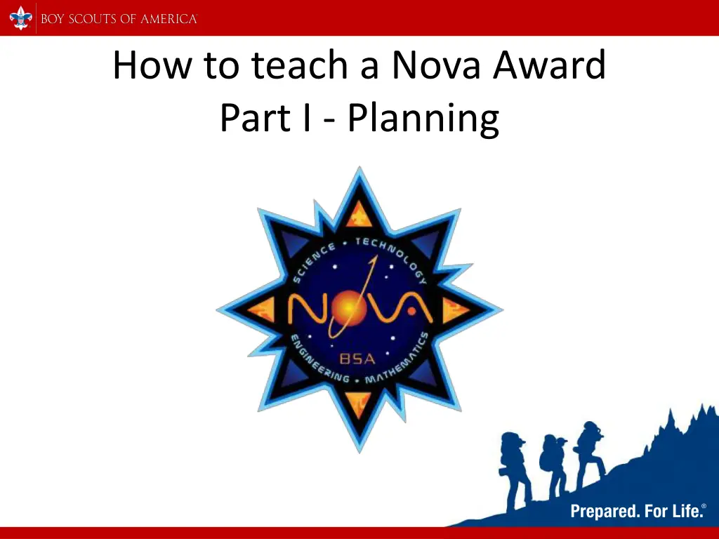 how to teach a nova award part i planning