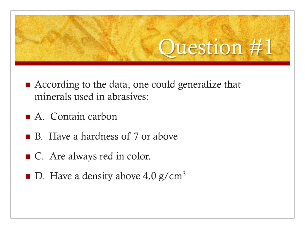 question 1