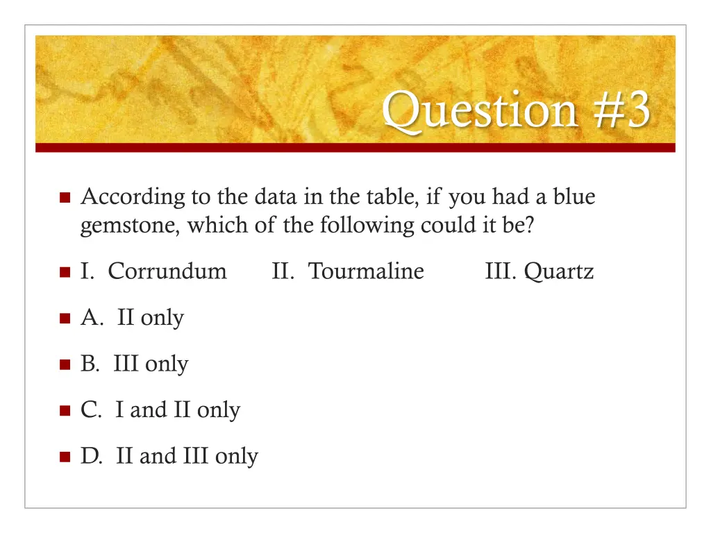 question 3