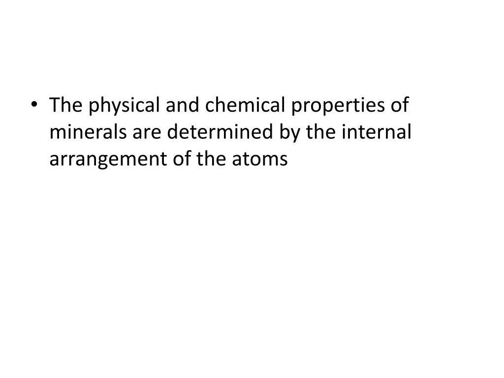 the physical and chemical properties of minerals