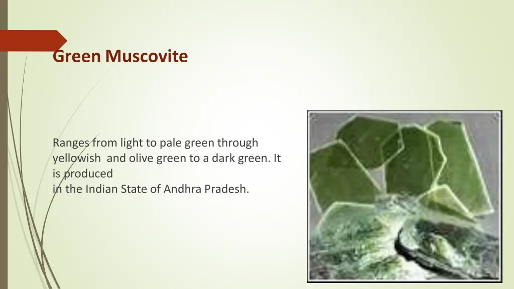 green muscovite