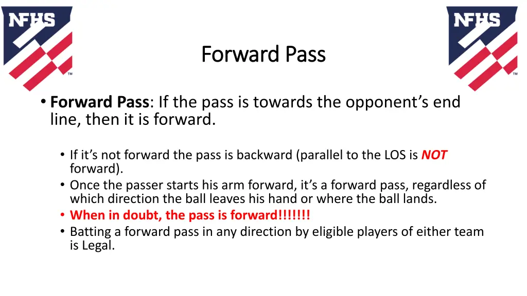 forward pass forward pass