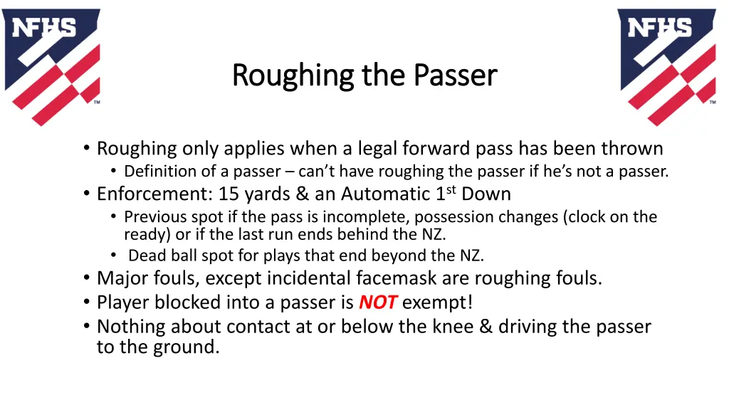 roughing the passer roughing the passer