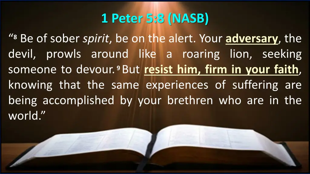 1 peter 5 8 nasb