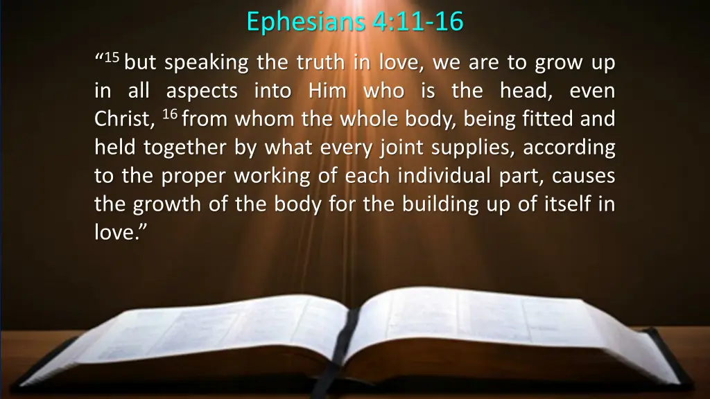 ephesians 4 11 16 2