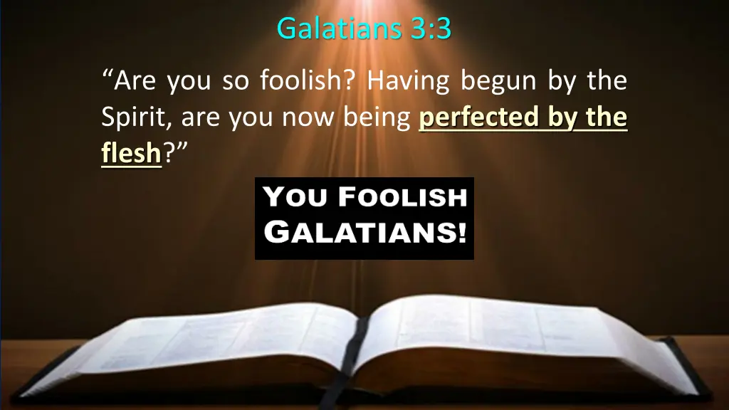 galatians 3 3