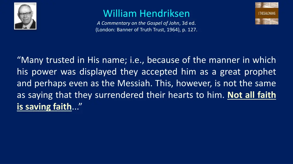 william hendriksen a commentary on the gospel