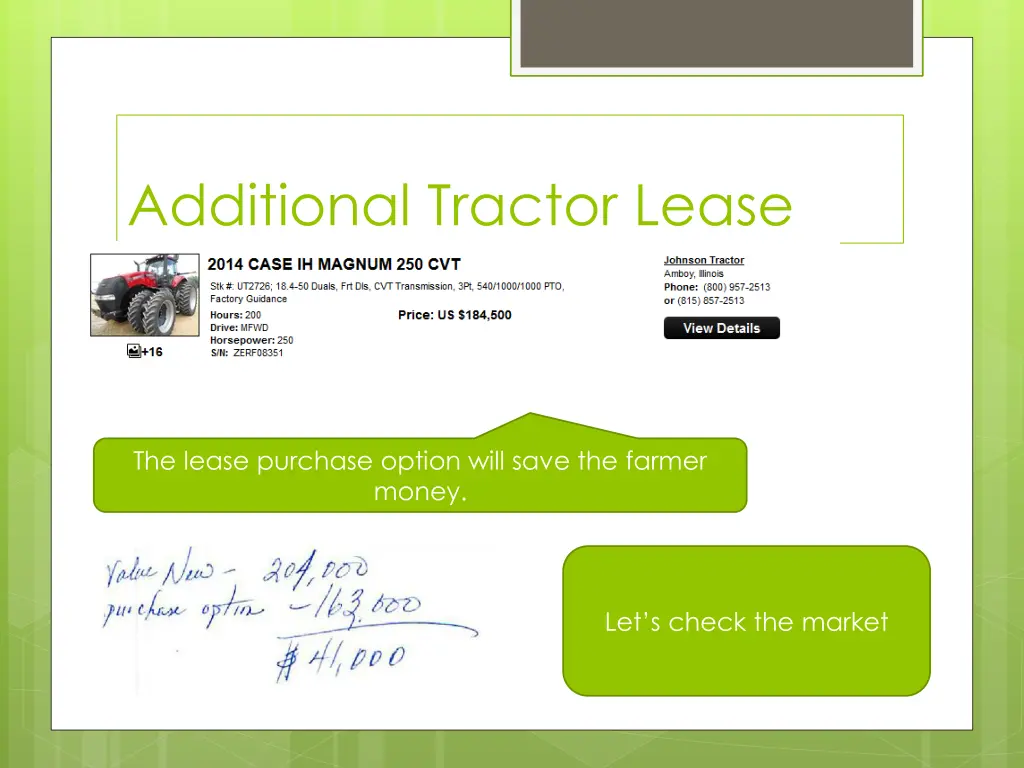 additional tractor lease 2