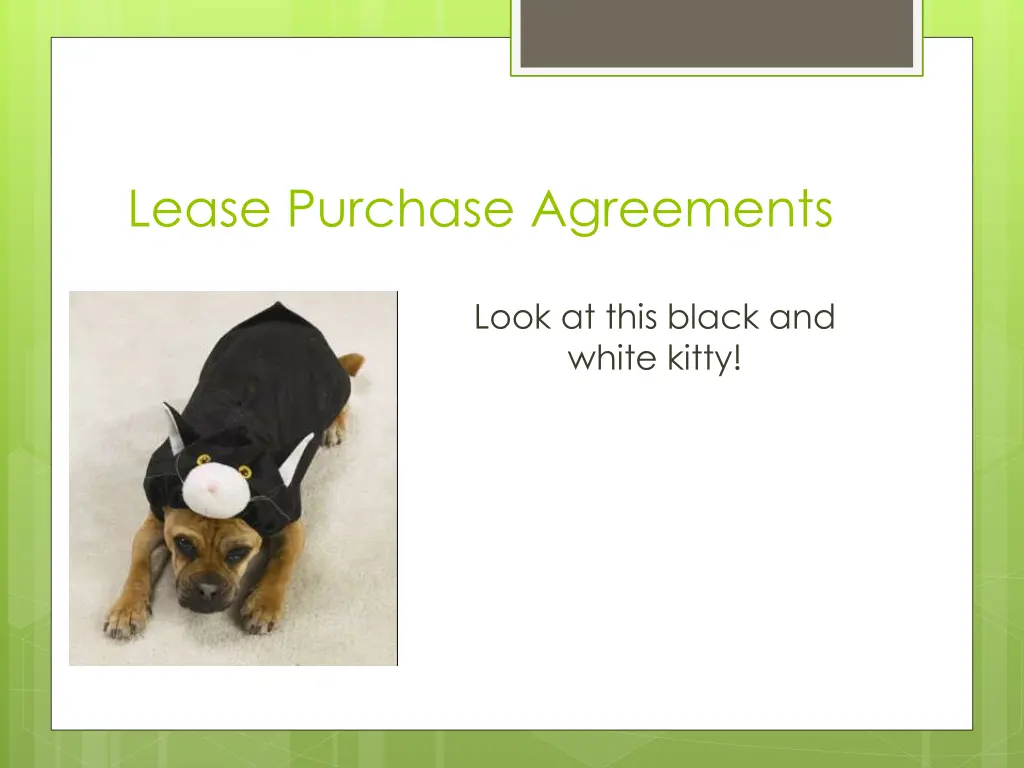 lease purchase agreements