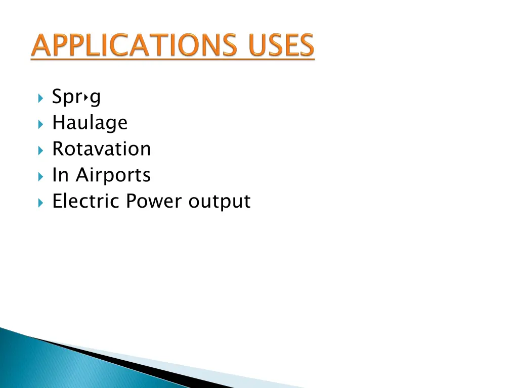 applications uses