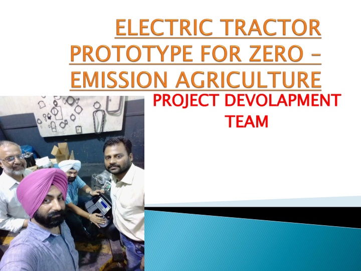 electric tractor prototype for zero emission