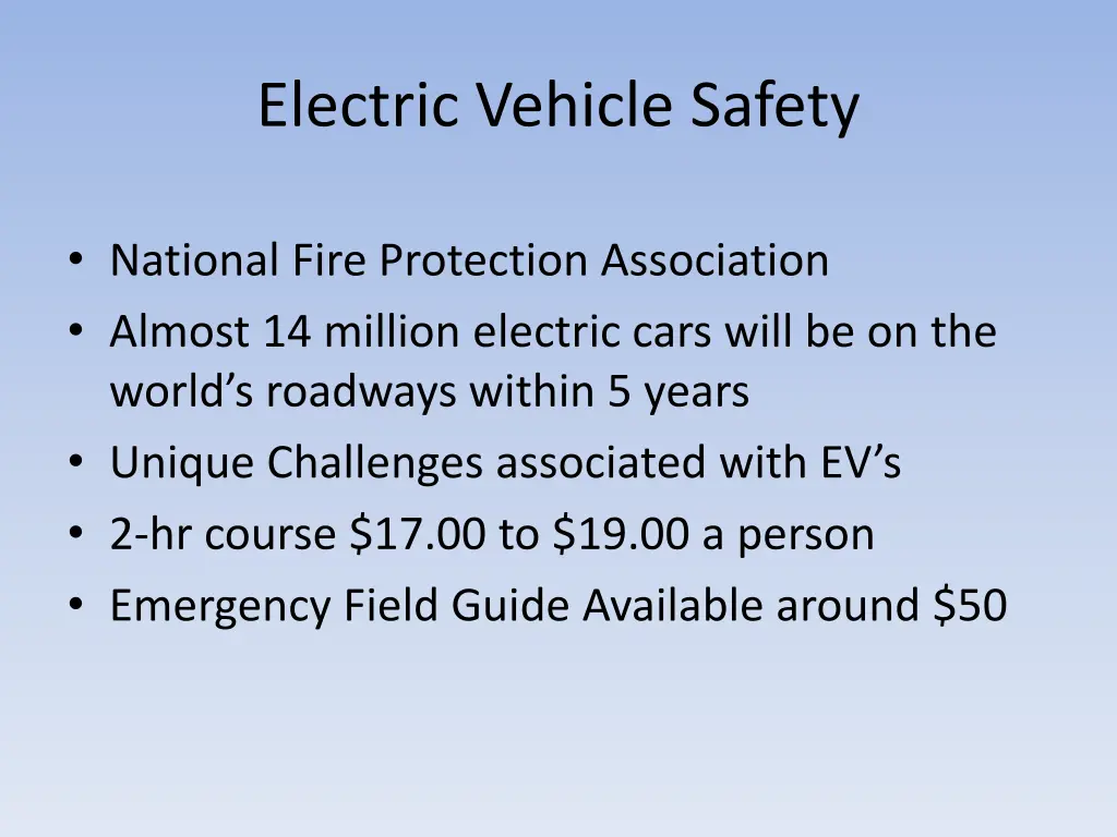 electric vehicle safety