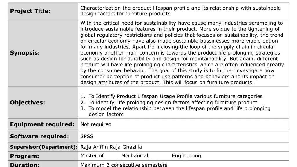 characterization the product lifespan profile 1