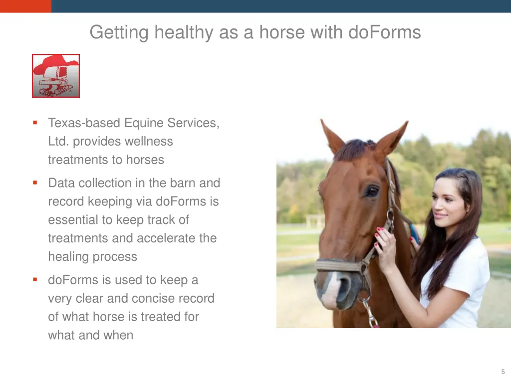 getting healthy as a horse with doforms