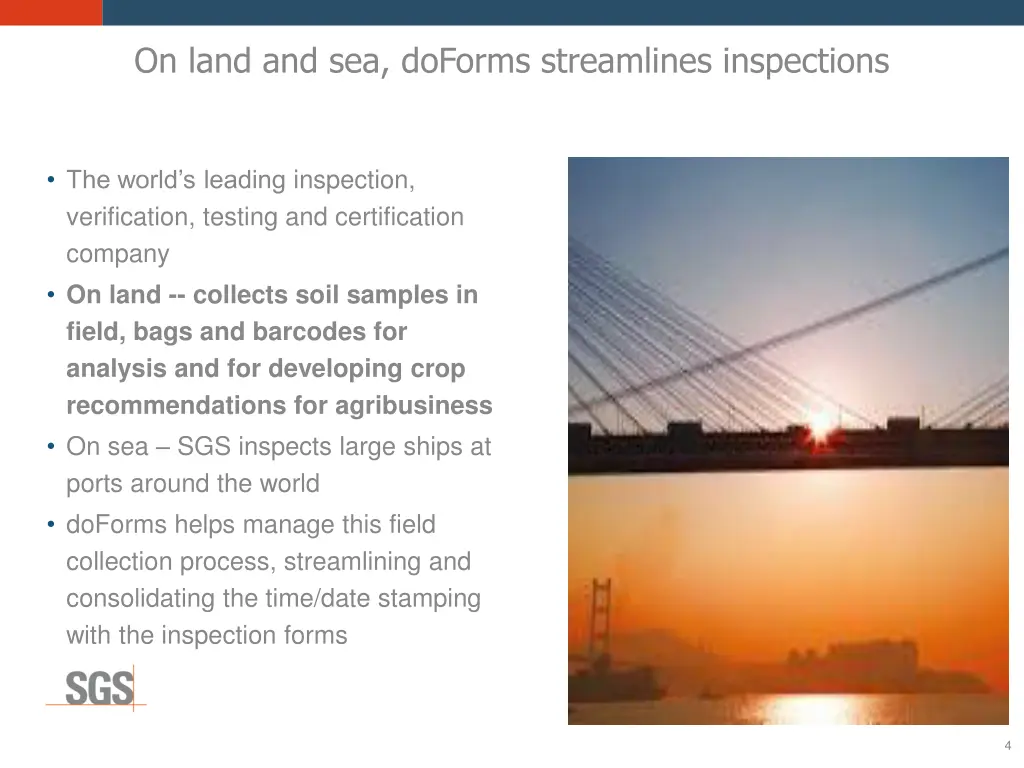 on land and sea doforms streamlines inspections