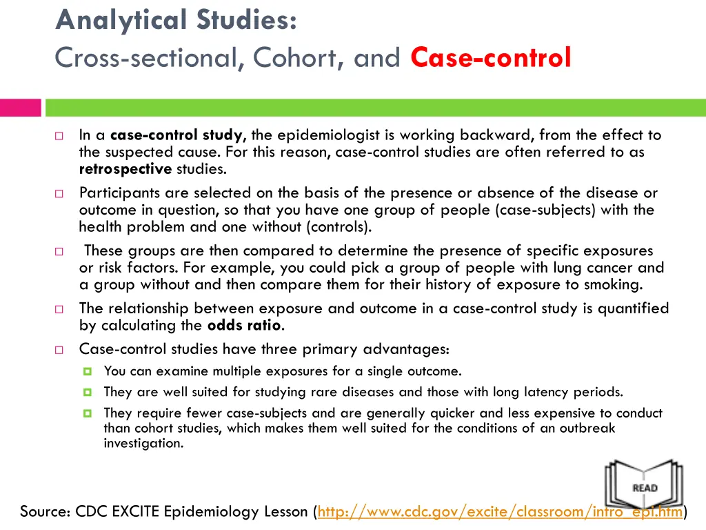 analytical studies cross sectional cohort 2