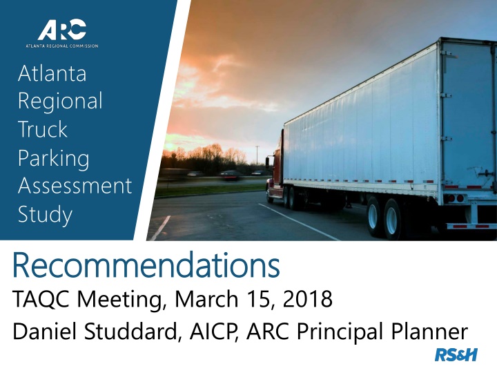 atlanta regional truck parking assessment study