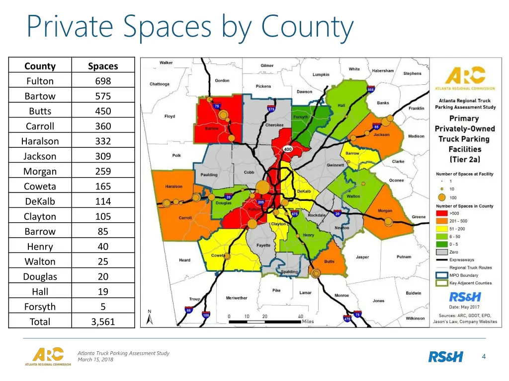 private spaces by county