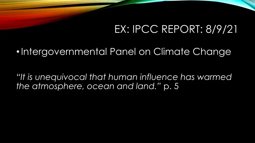 ex ipcc report 8 9 21