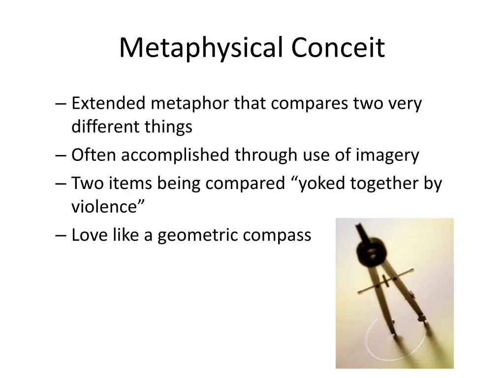 metaphysical conceit