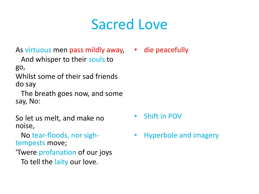 sacred love