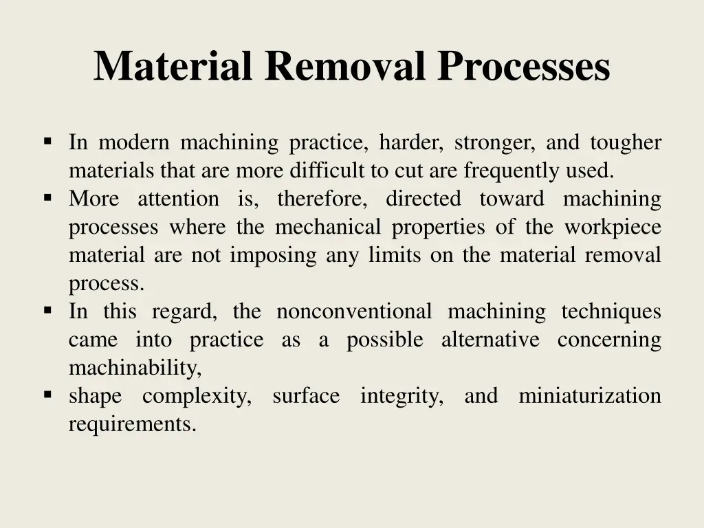 material removal processes 1