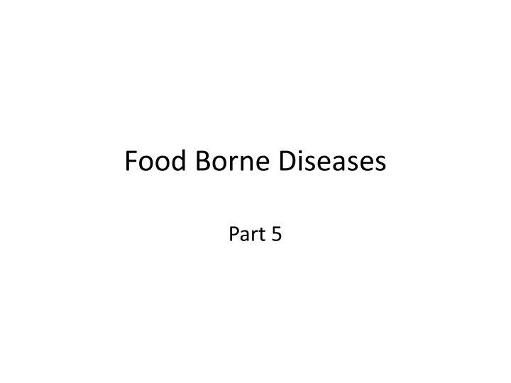 food borne diseases