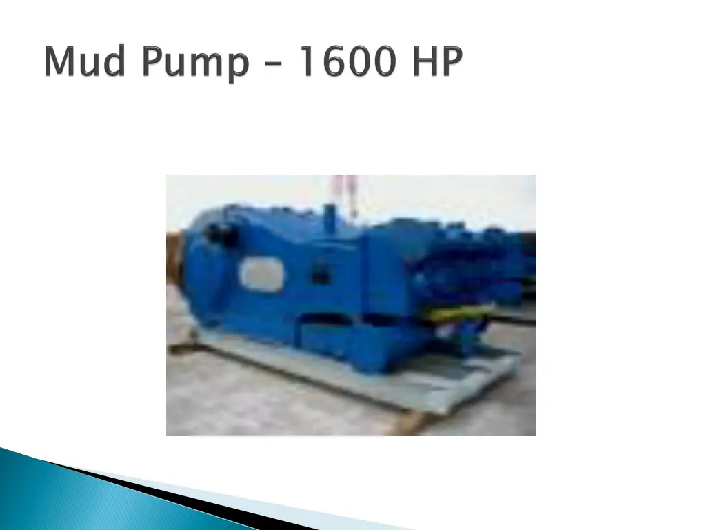 1300hp triplex mud pump