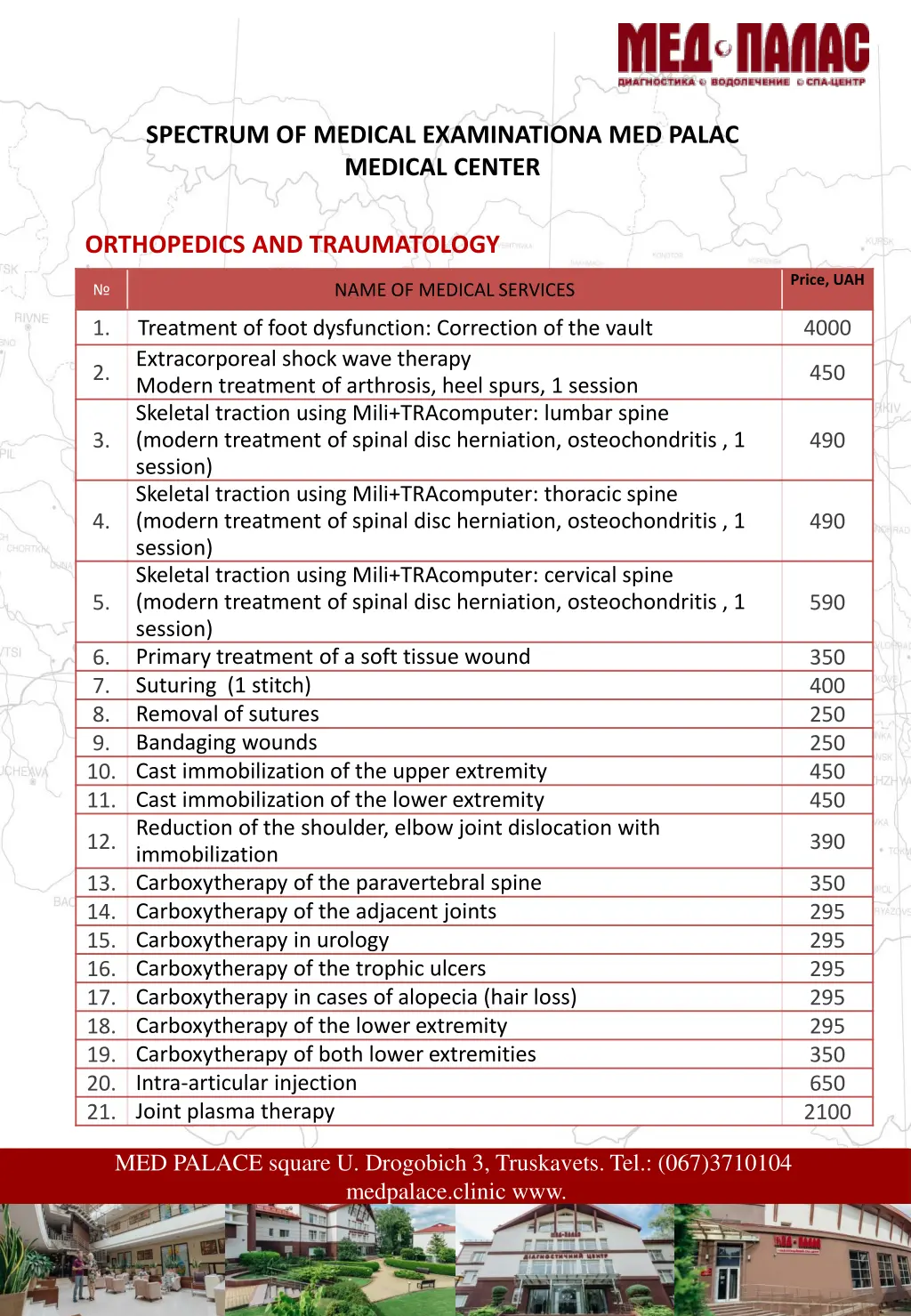 spectrum of medical examinationa med palac 10