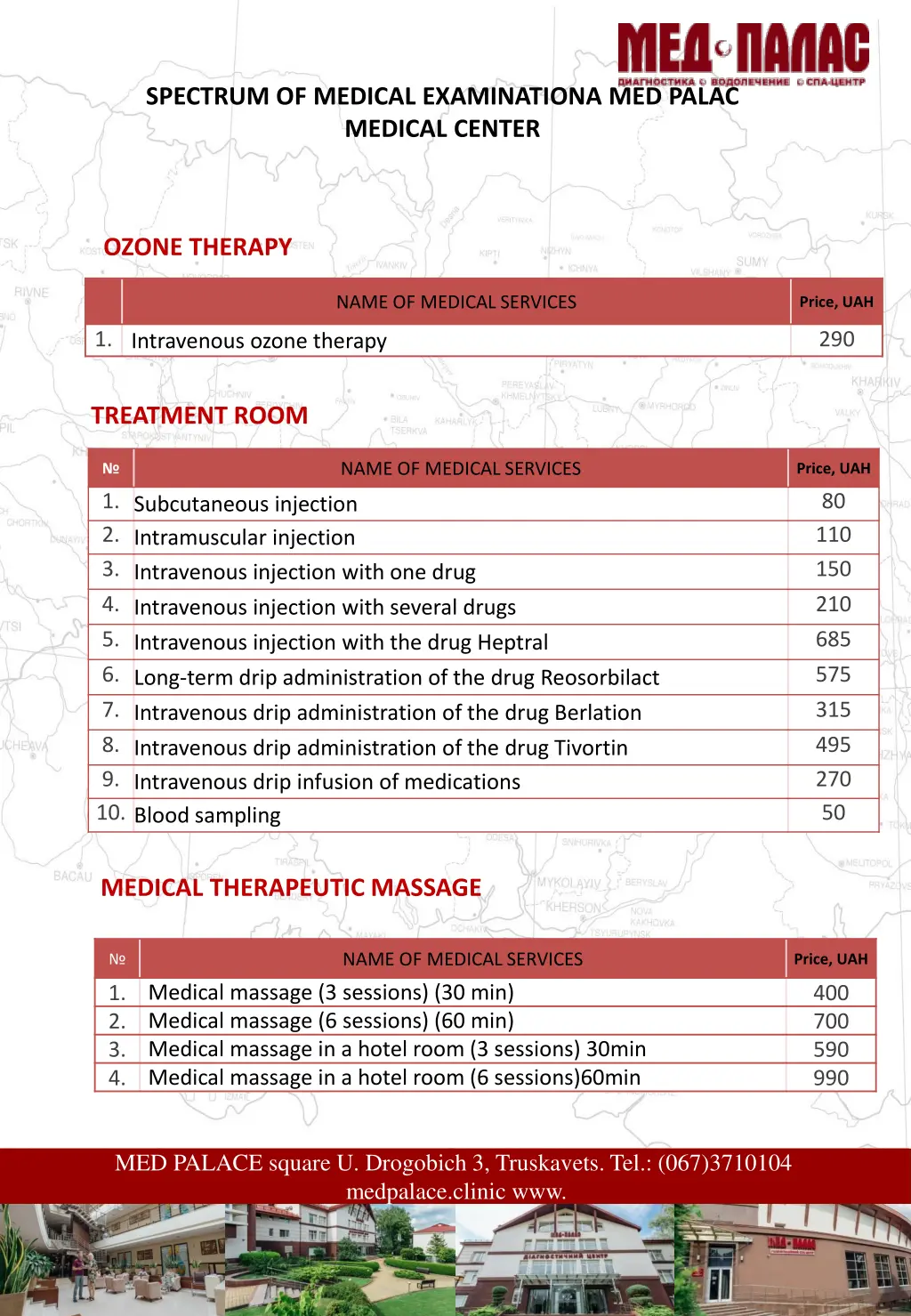 spectrum of medical examinationa med palac 11