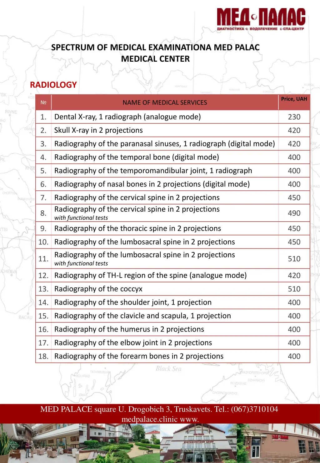 spectrum of medical examinationa med palac 6