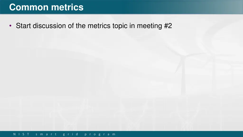 common metrics