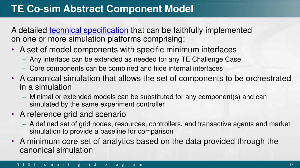 te co sim abstract component model