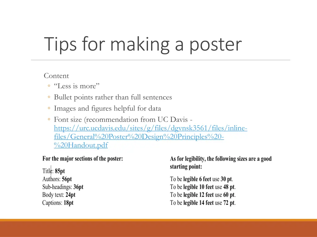 tips for making a poster 1