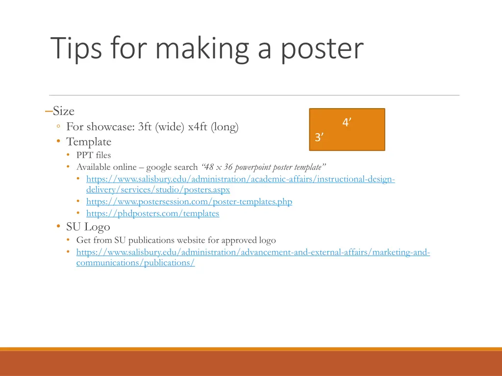 tips for making a poster