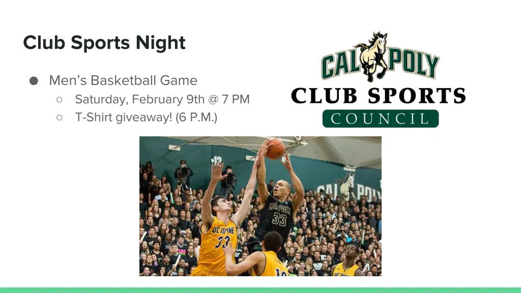 club sports night