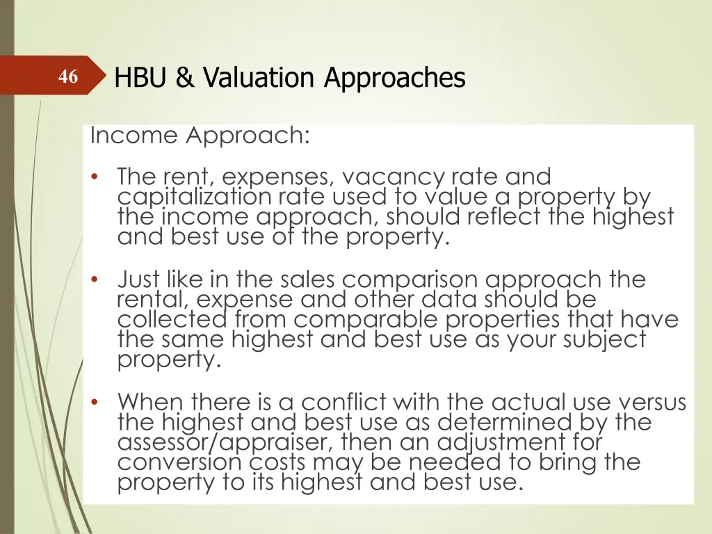 hbu valuation approaches 2