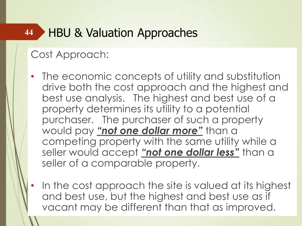 hbu valuation approaches