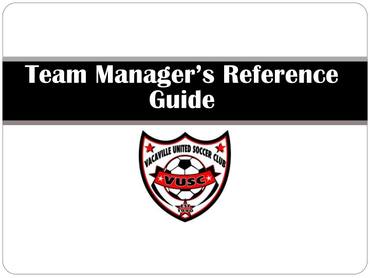 team manager s reference guide