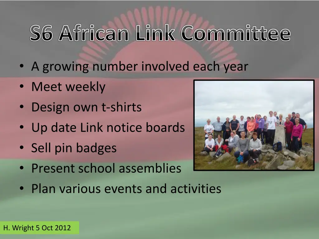 s6 african link committee