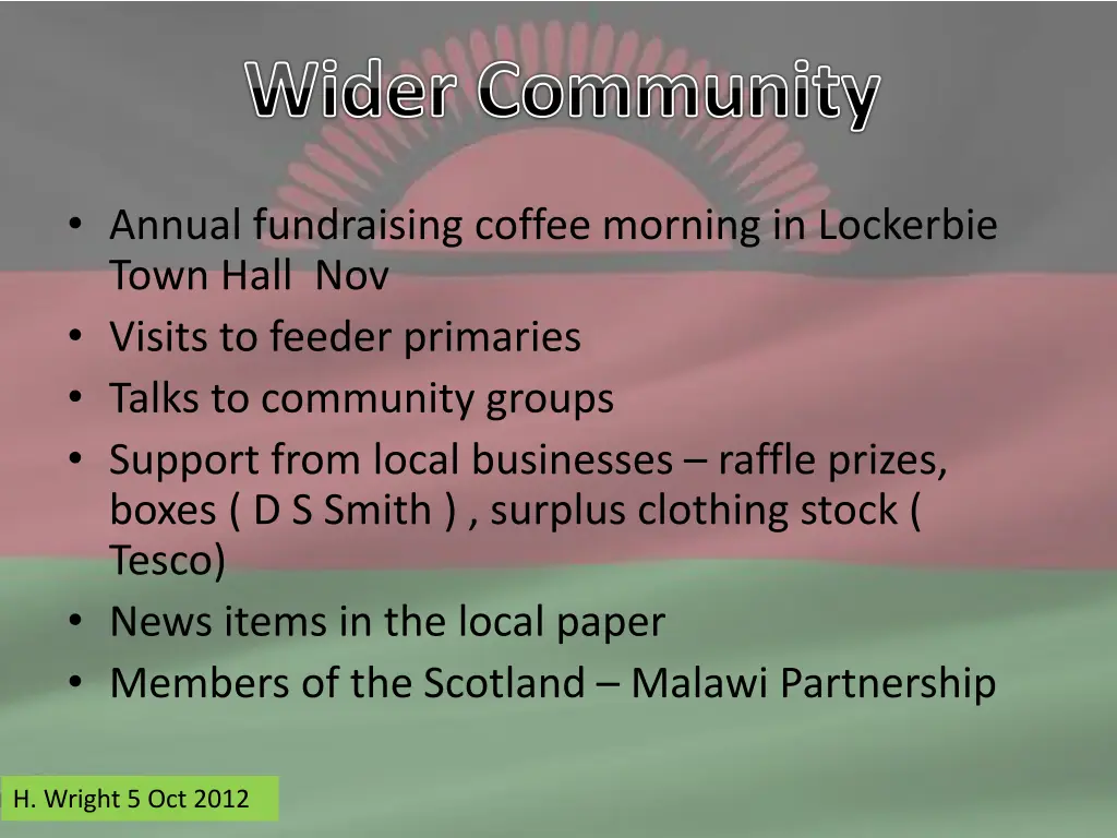 wider community