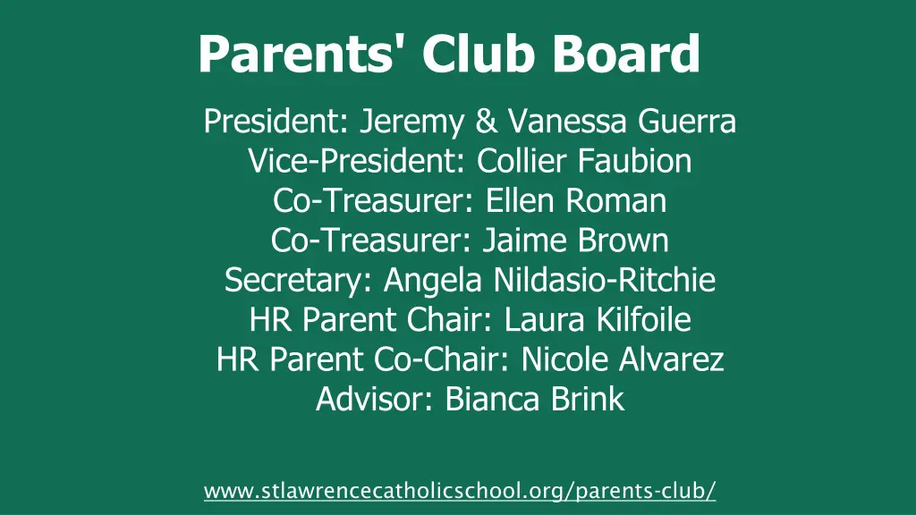 parents club board