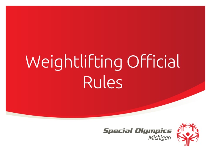 weightlifting official rules