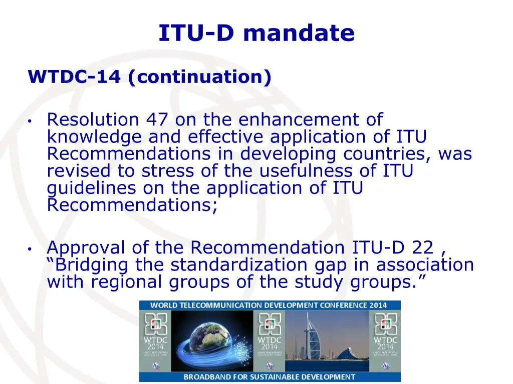 itu d mandate 2